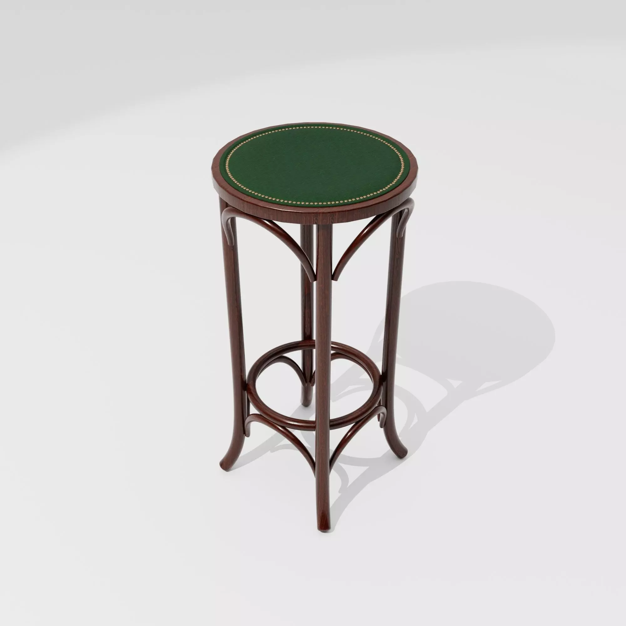 Classic Bentwood Bar Stool Low-poly 3D model