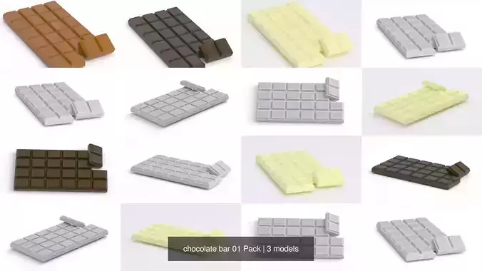 chocolate bar 01 Pack 2