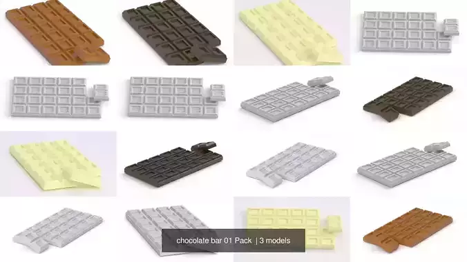 chocolate bar 01 Pack 2