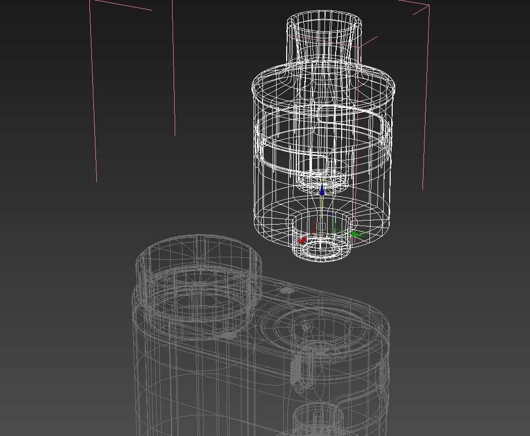 Eleaf Pico Squeeze electronic cigarette vray 3D model_9