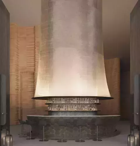 Contemporary Lounge Bar 3D model