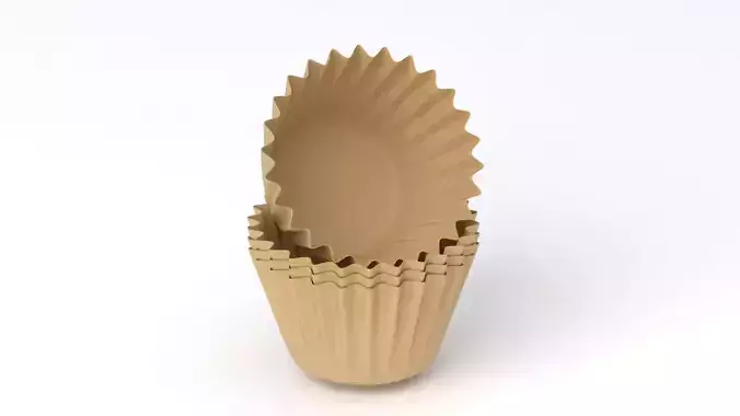 Cupcake Mould 3D Model Pack 6