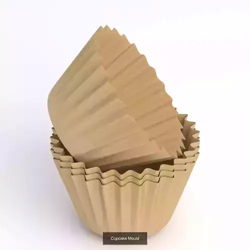 Cupcake Mould 3D Model Pack 3