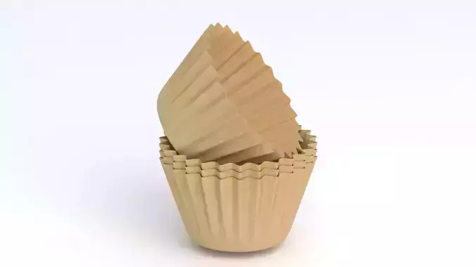 Cupcake Mould 3D Model Pack 4