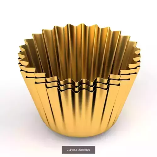 Cupcake Mould 3D Model Pack 5
