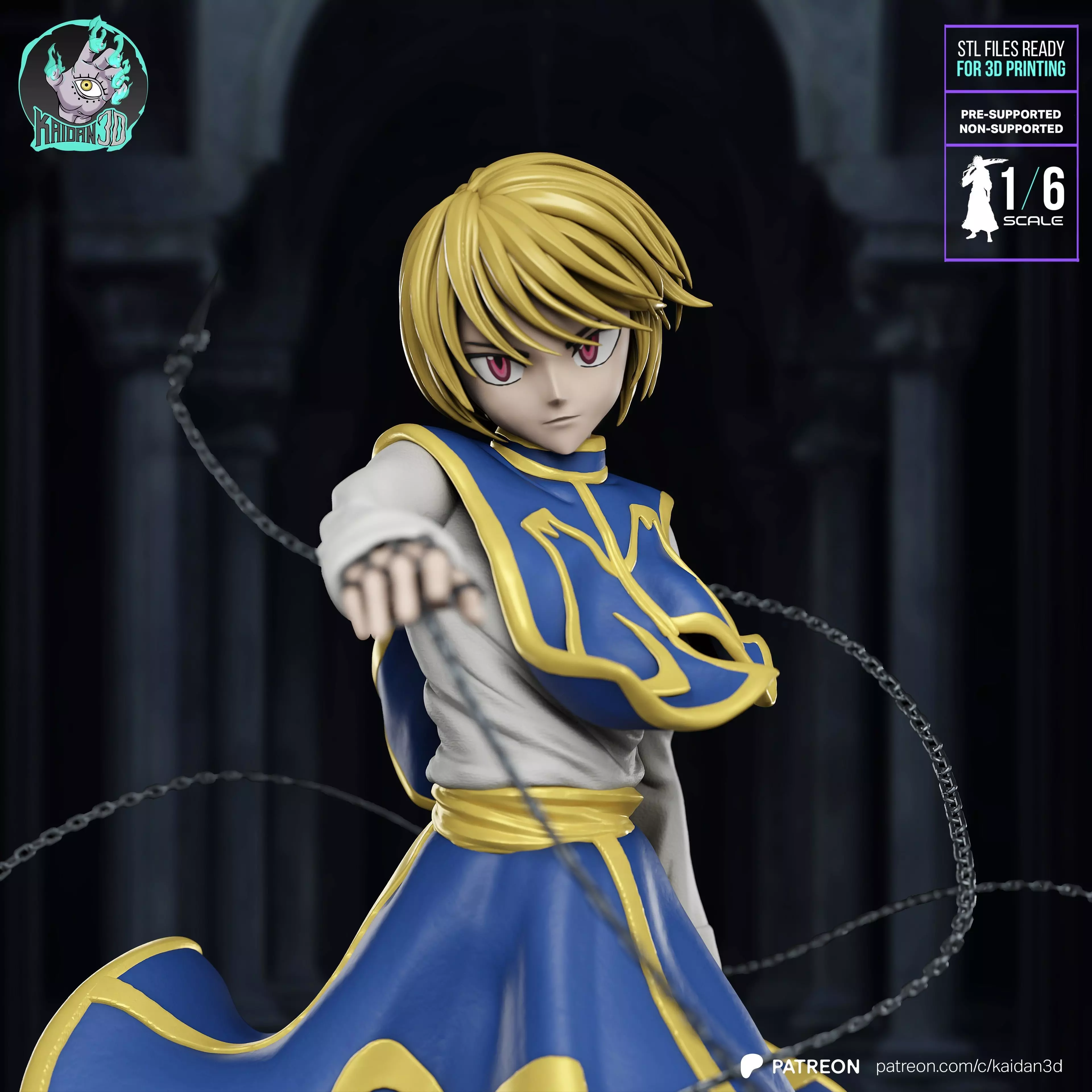 Kurapika HUNTERXHUNTER - STL Ready for 3D Printing 3D print model