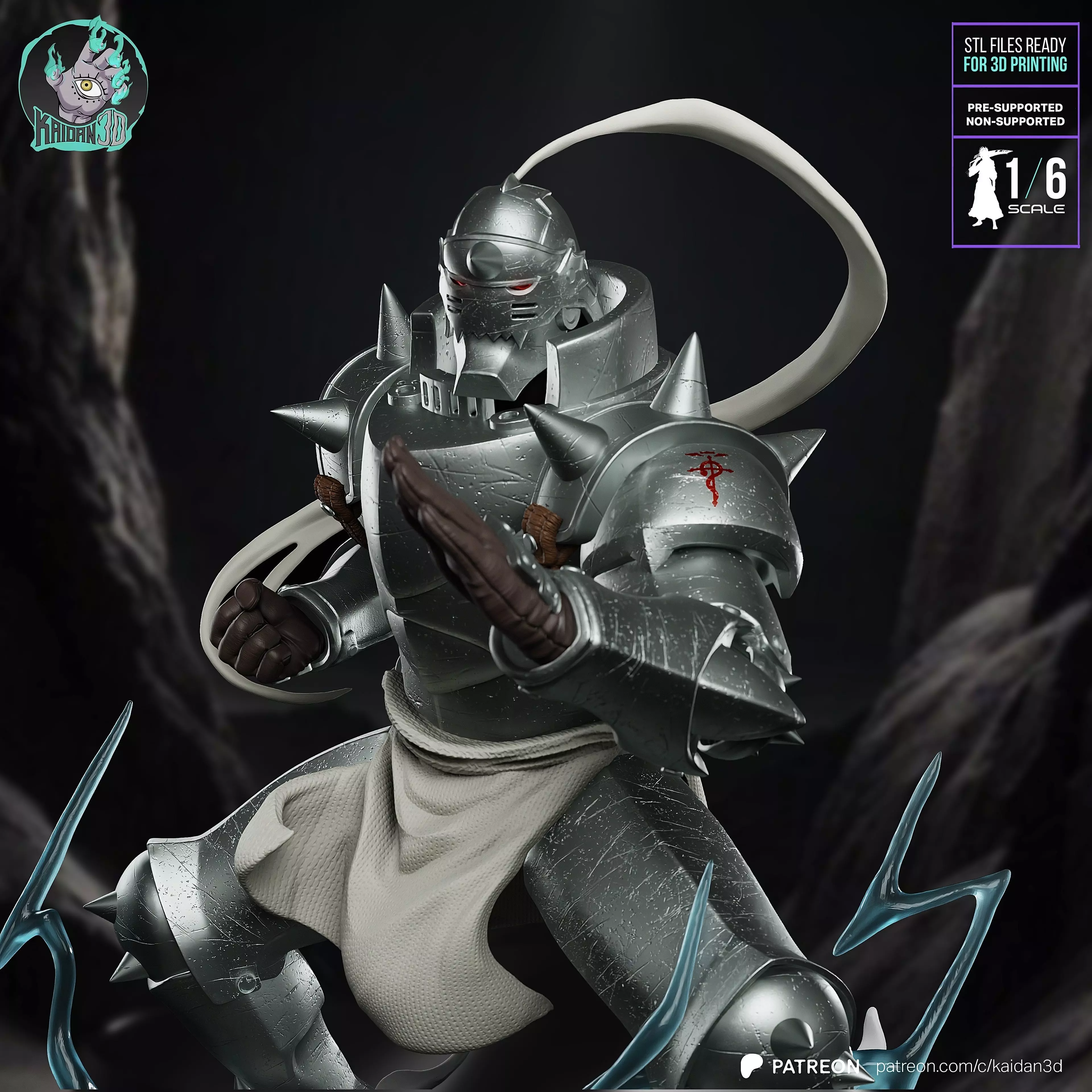 Alphonse Elric FULLMETAL ALCHEMIST - STL Ready for 3D Printing 3D print model