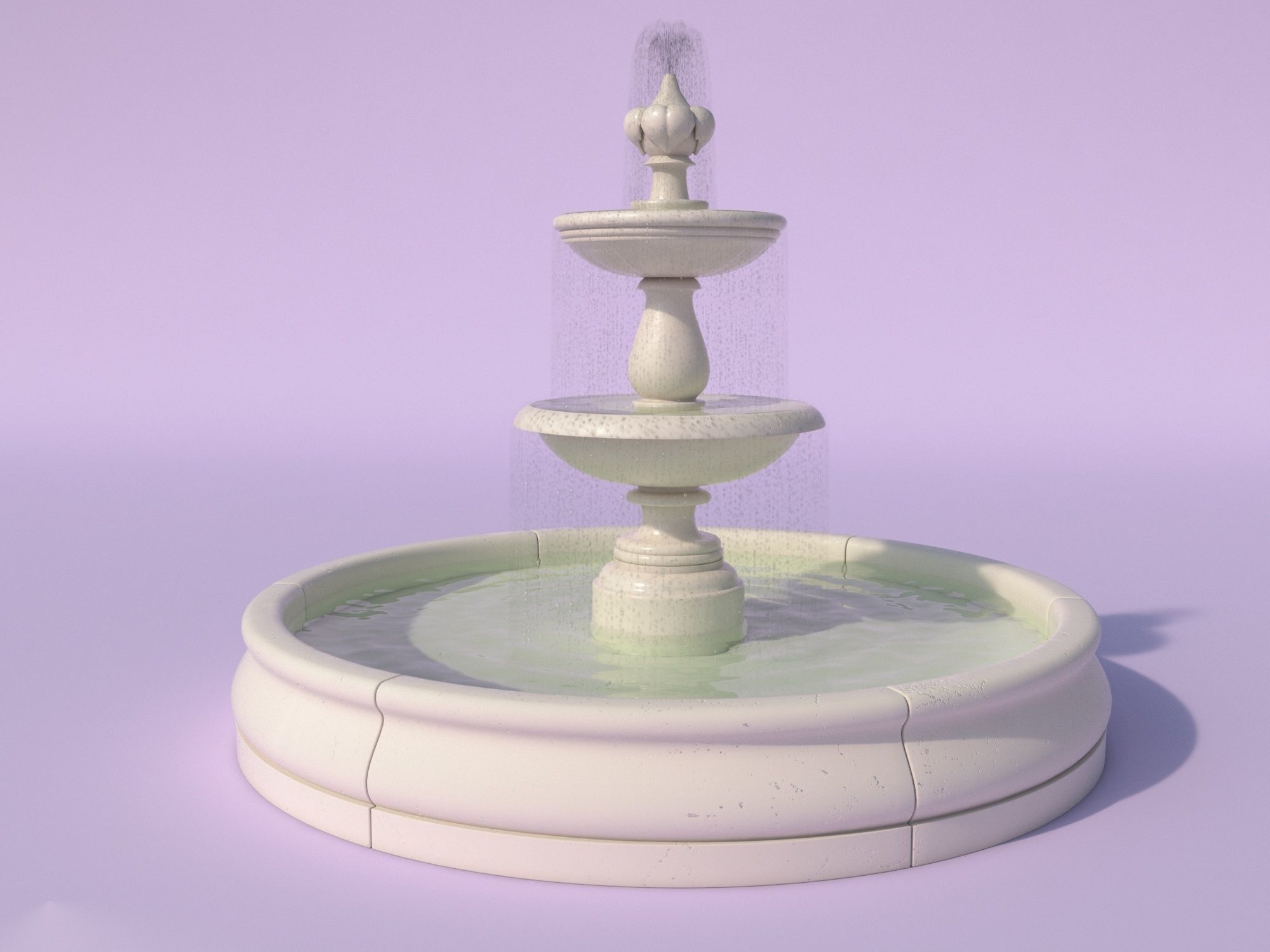 Fountain 3D model_1
