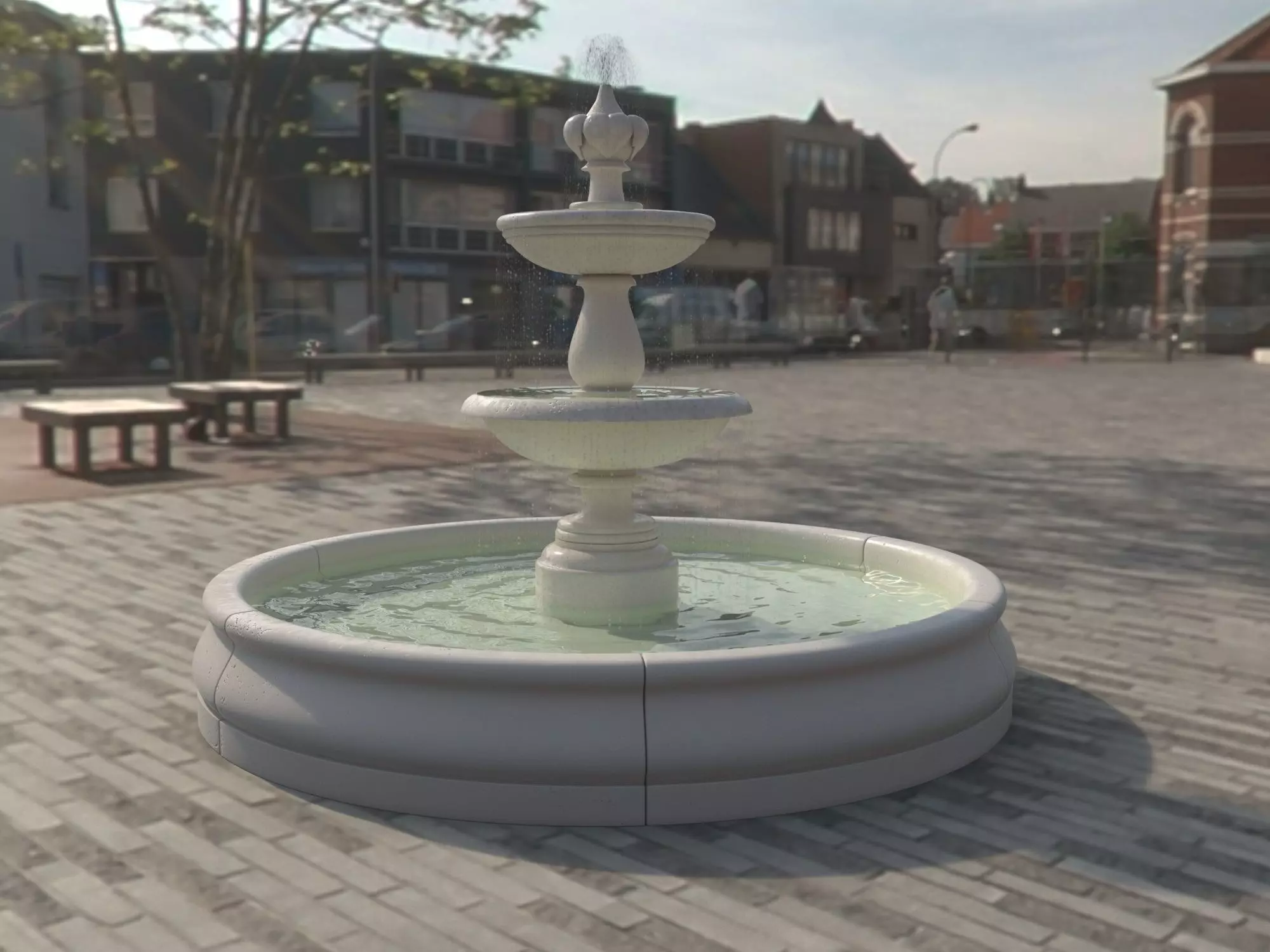Fountain 3D model_0