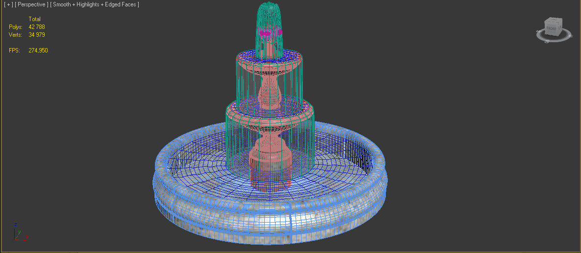 Fountain 3D model_5
