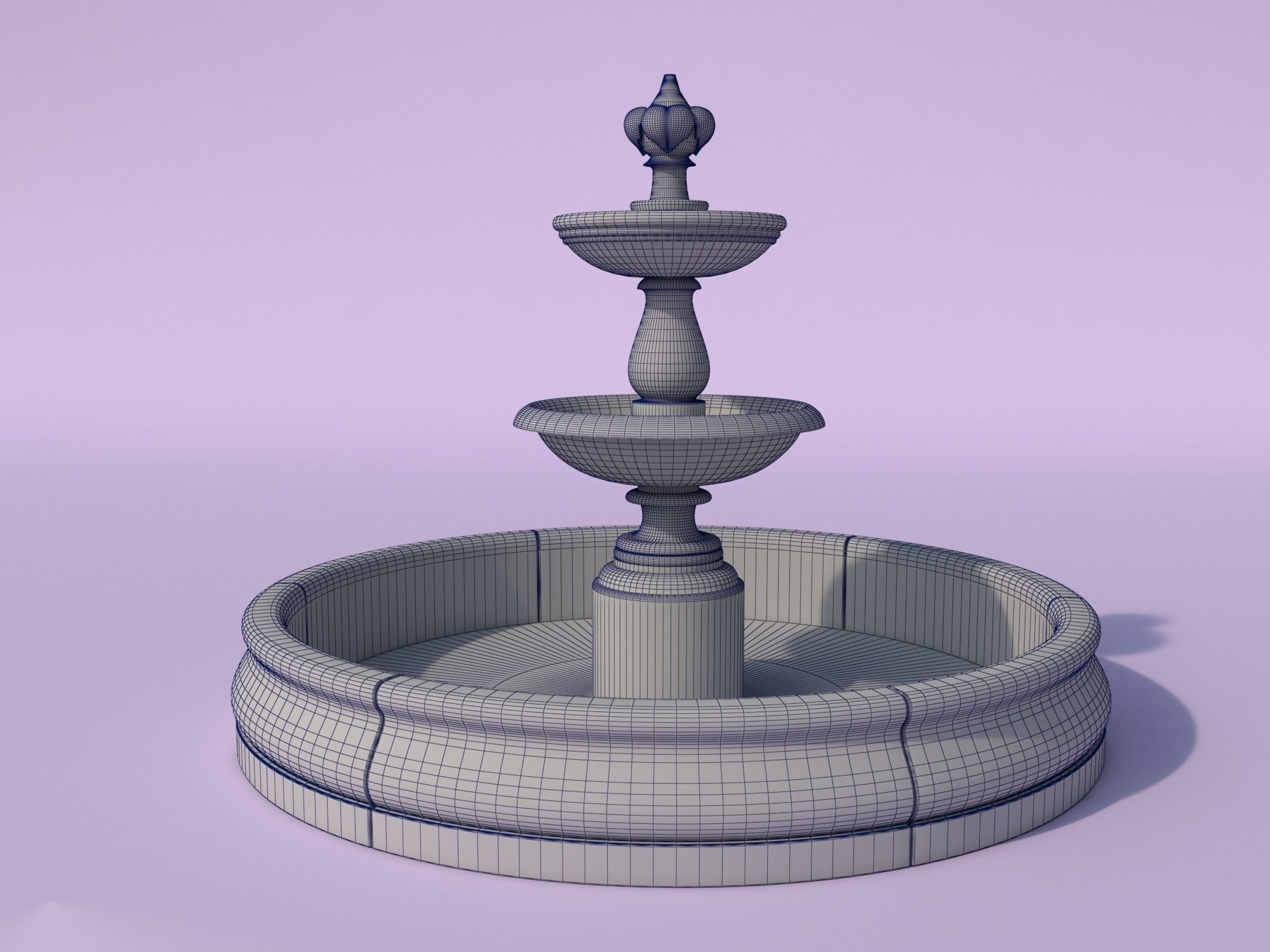 Fountain 3D model_4