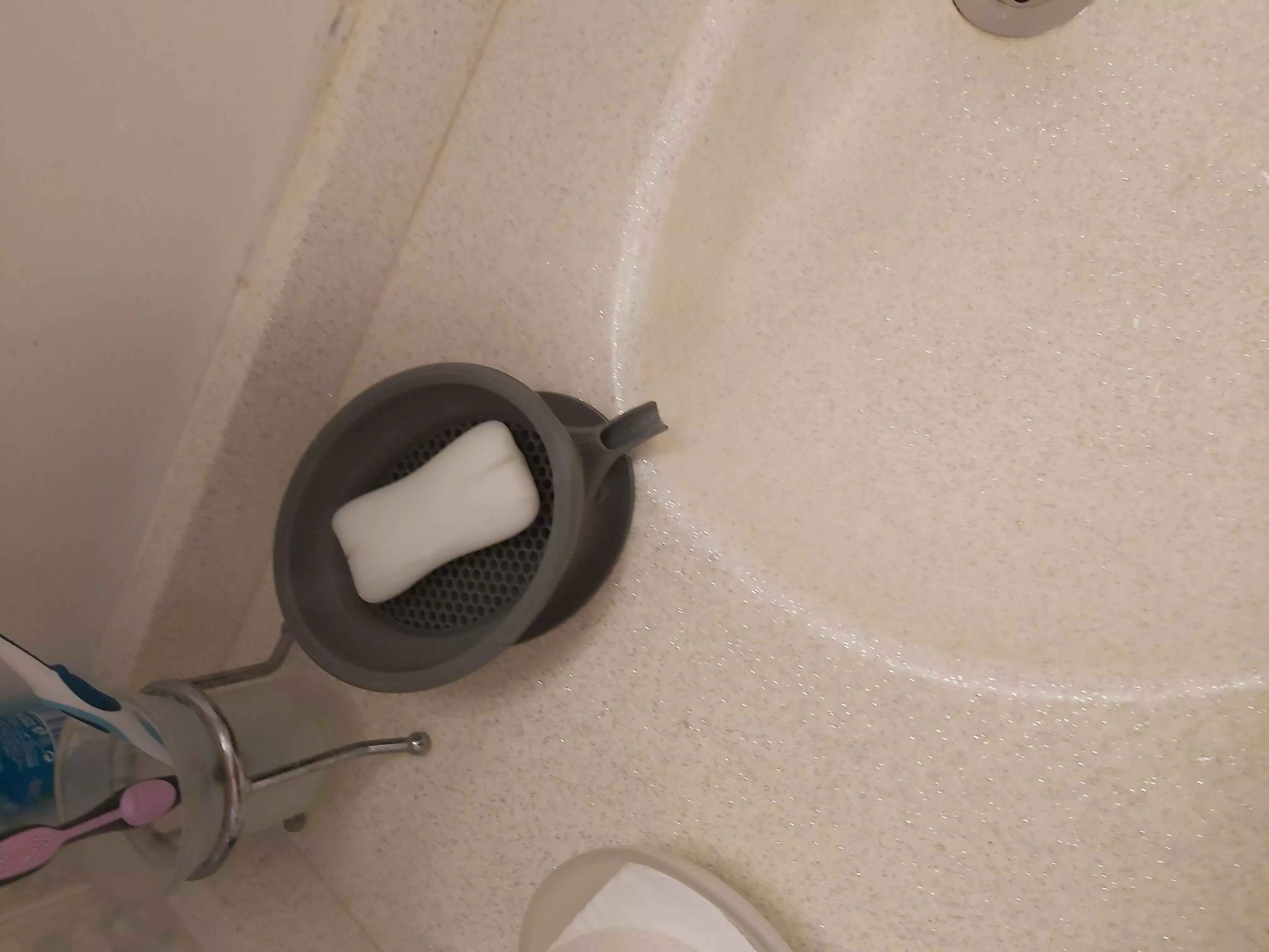 SINK SOAP DISPENSER WITH WATER DRAINAGE 3D print model