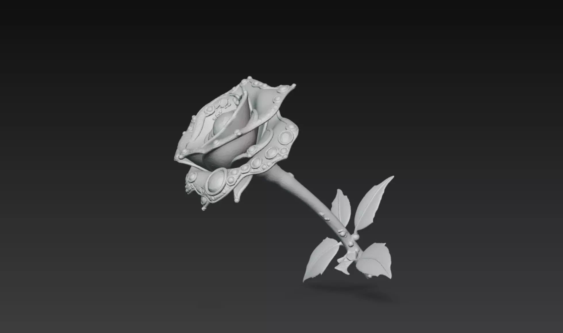 Magic flower - Botanical Designs Magical plants rose Stylized 3D print model