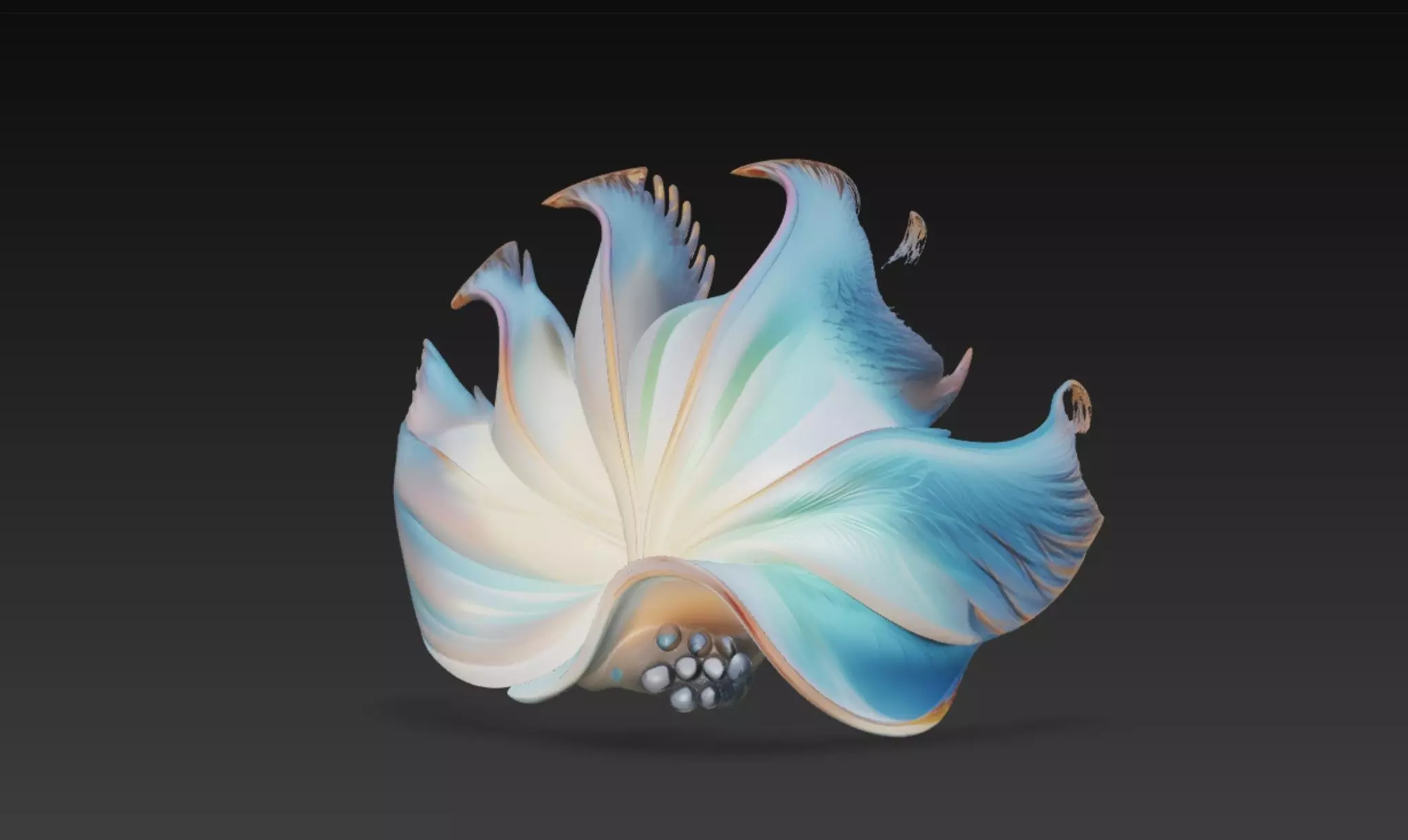 Magic flower - Botanical Designs Magical plants rose Stylized 3D model