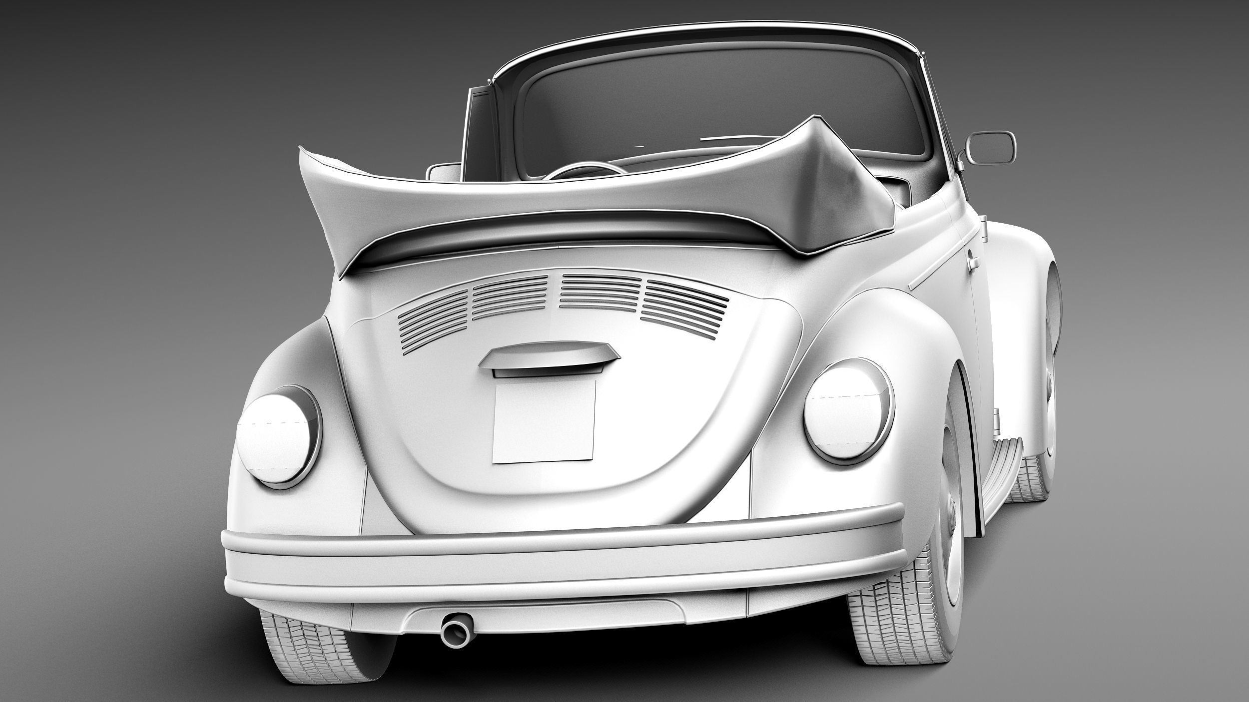 Volkswagen Beetle 1980 Convertible 3D model_13