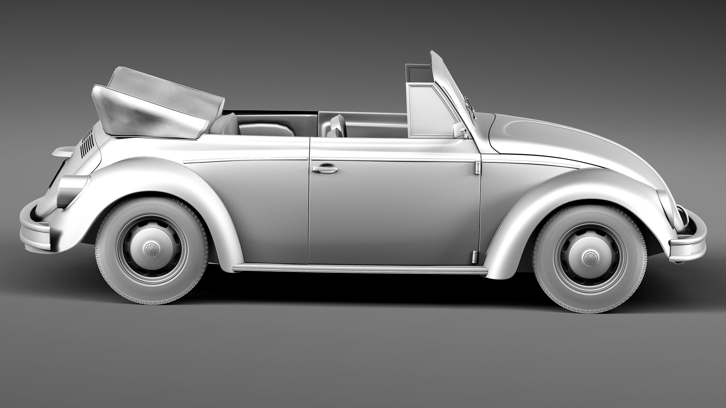 Volkswagen Beetle 1980 Convertible 3D model_14