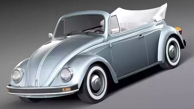Volkswagen Beetle 1980 Convertible 3D model
