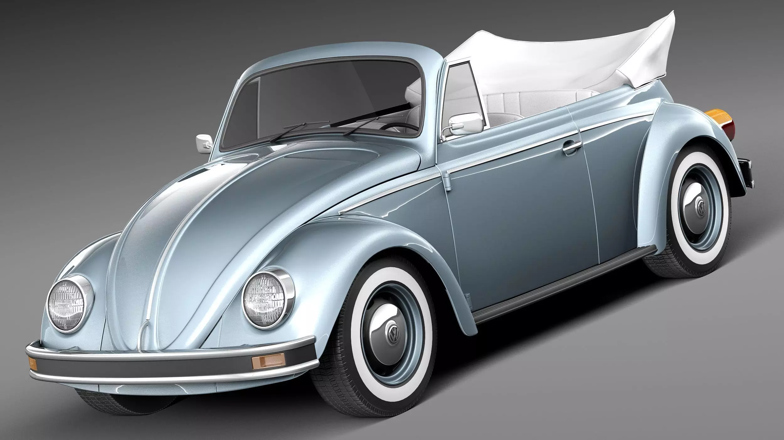 Volkswagen Beetle 1980 Convertible 3D model_0