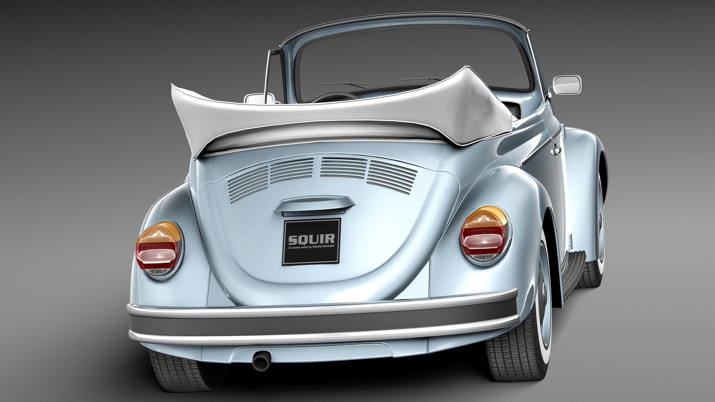 Volkswagen Beetle 1980 Convertible 3D model_5