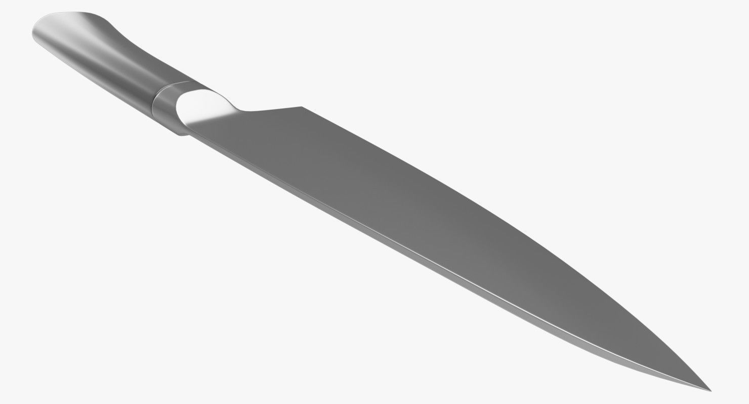 Kitchen Knife 1 3D model_1