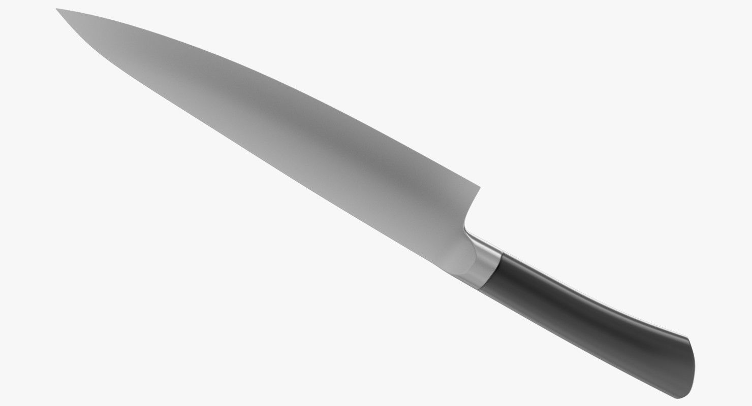 Kitchen Knife 1 3D model_3