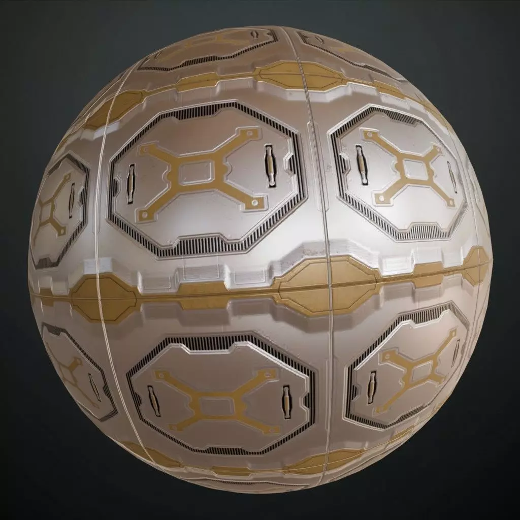White Metal Plate PBR Seamless Texture