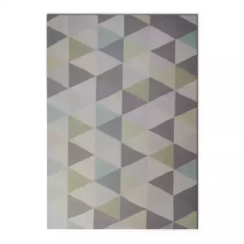 Geometric Triangle Pattern Hand-Tufted Area Rug - Bianca Series