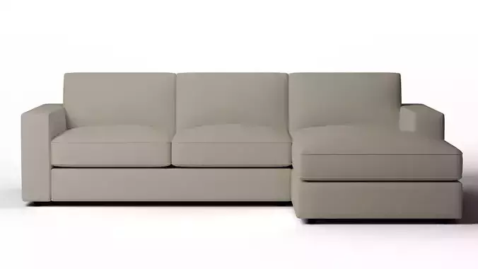 Urban 2-Piece Sectional with Left-Arm Sofa and Right-Arm Chaise