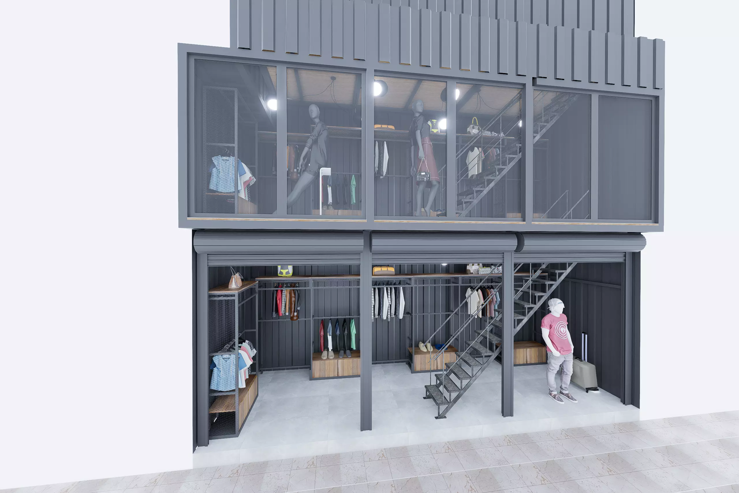 TINY CLOTHING STORE 3D model