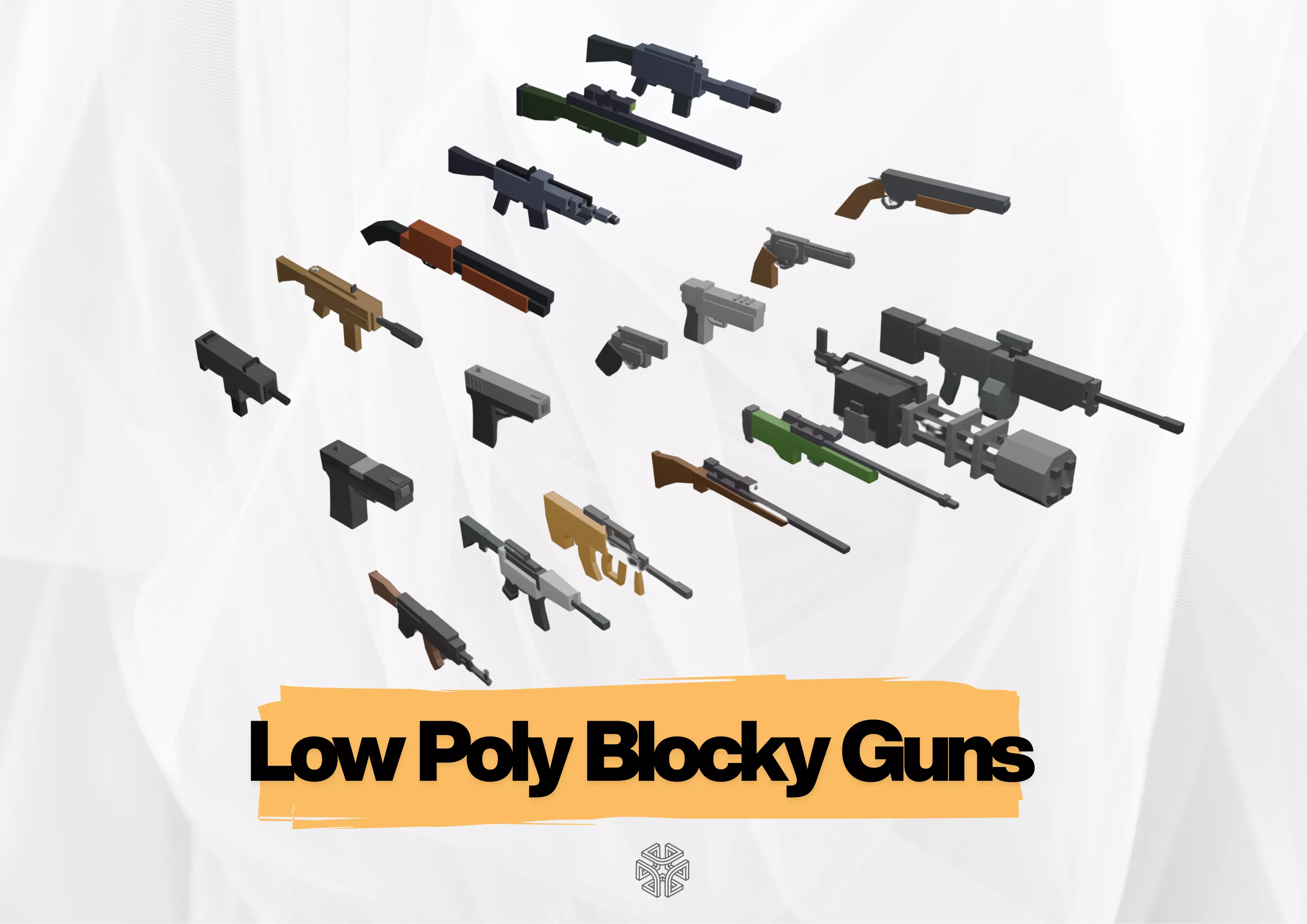 Low Poly Weapon Pack Low-poly 3D model