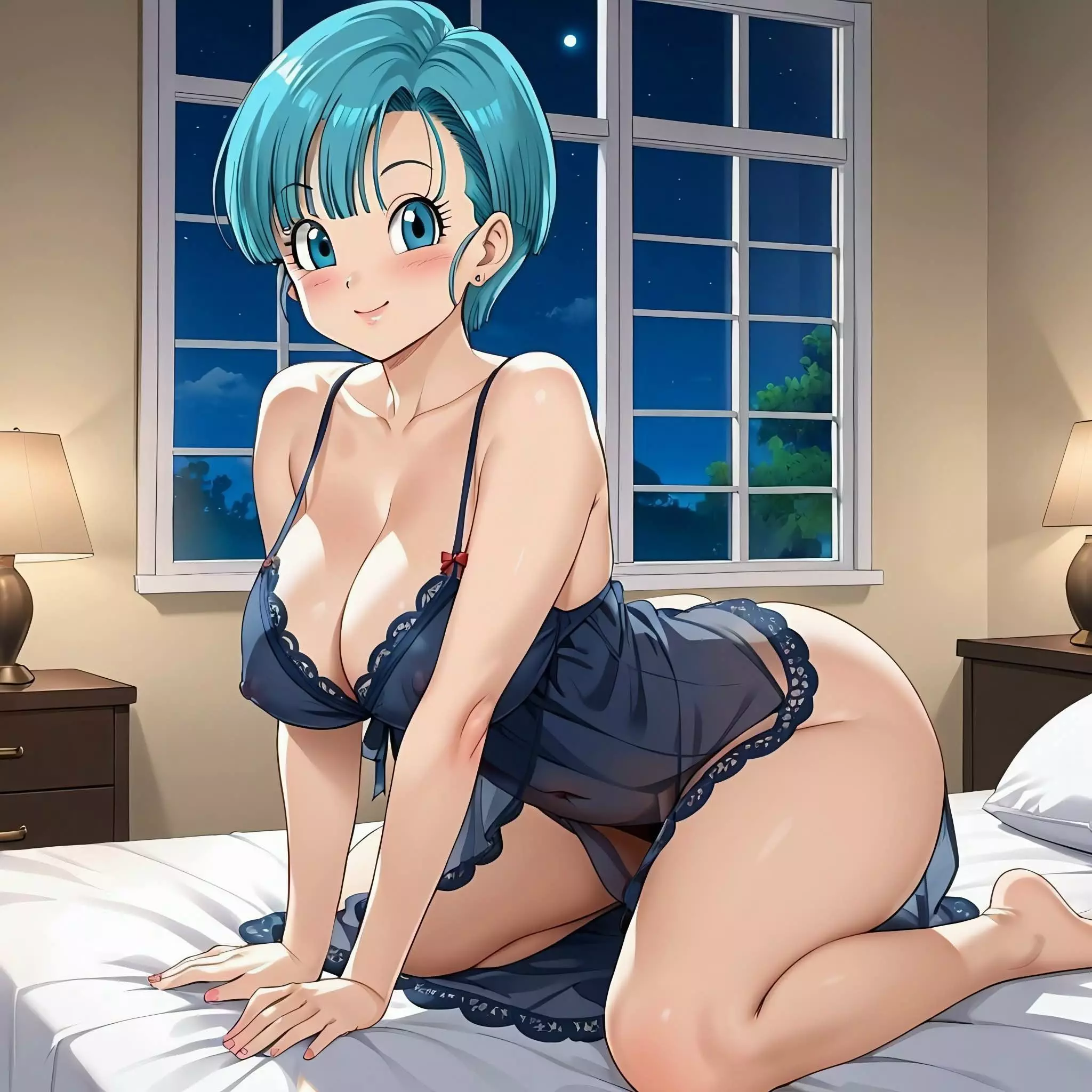 Bulma Briefs Dragon Ball Z Lovely Wife Nightwear Statue 3D print model
