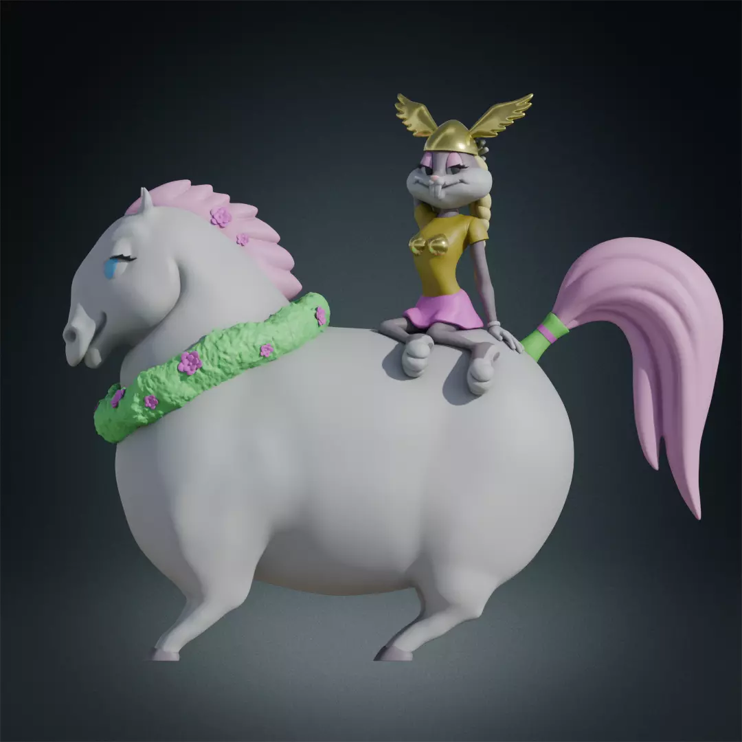 Bugs Bunny Valkyrie 3D print model