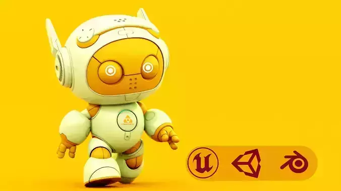  ROBO G-5  Rigged for Unreal Engine - Unity - MIXAMO