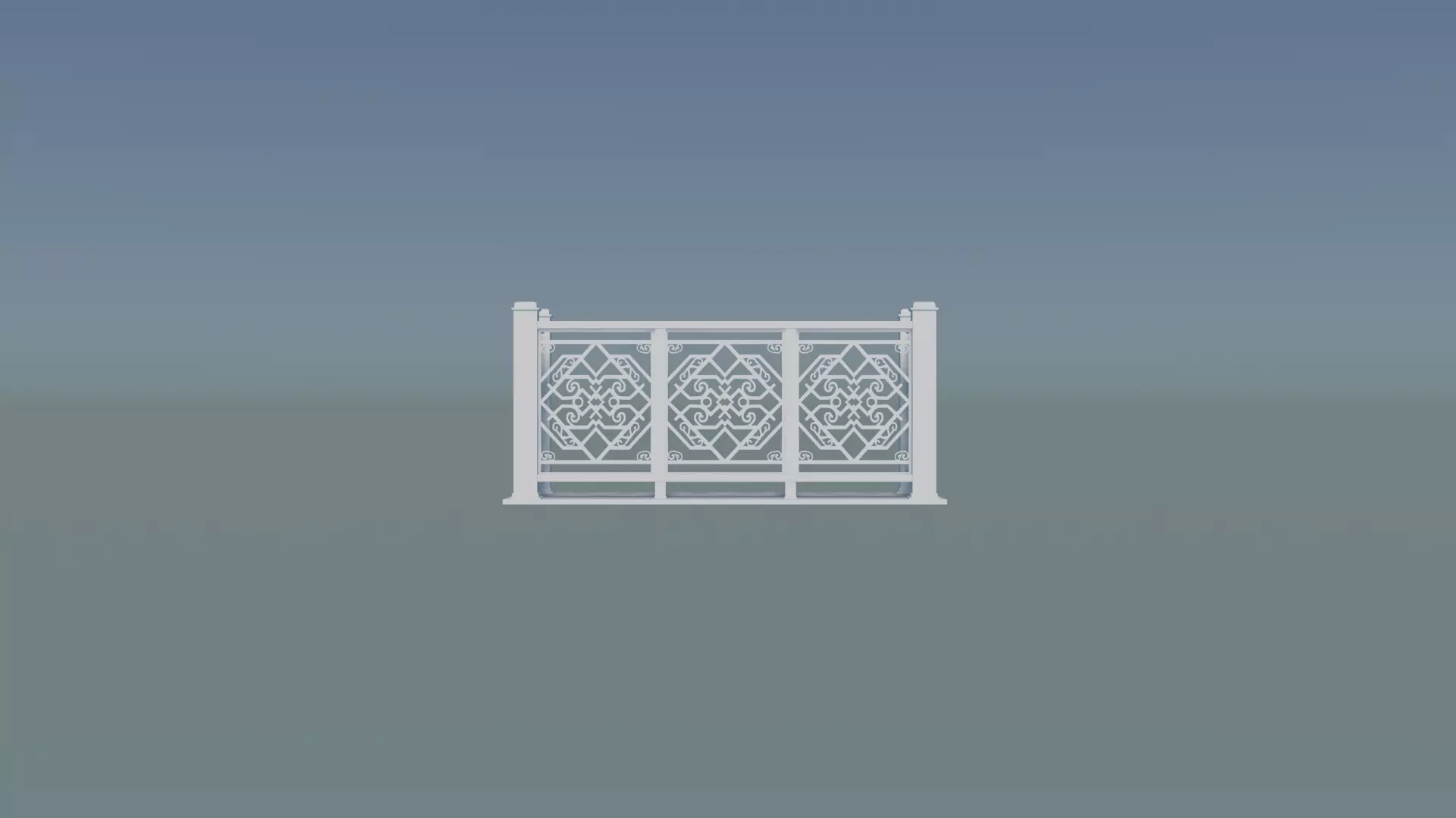 Railing Balcony 3D print model