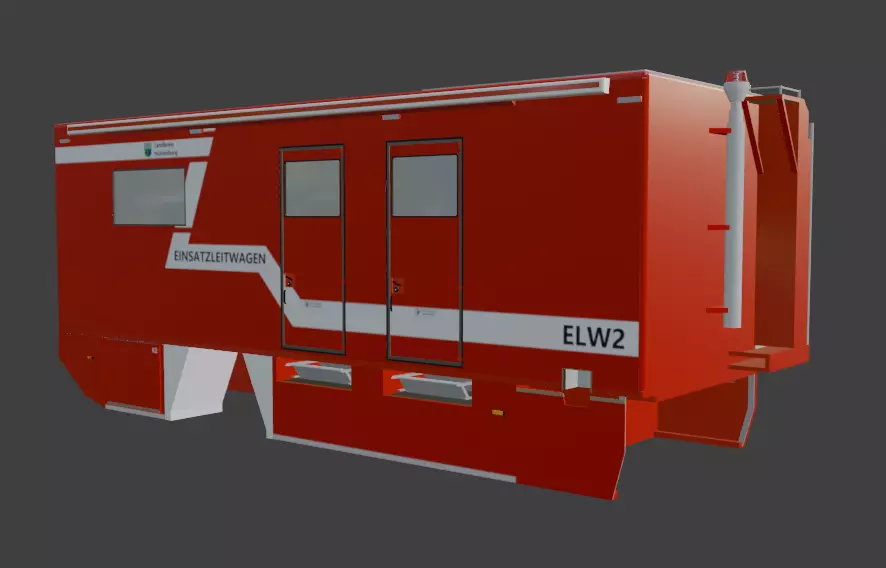 Einsatzleitwagen - Command Vehicle Low-poly 3D model