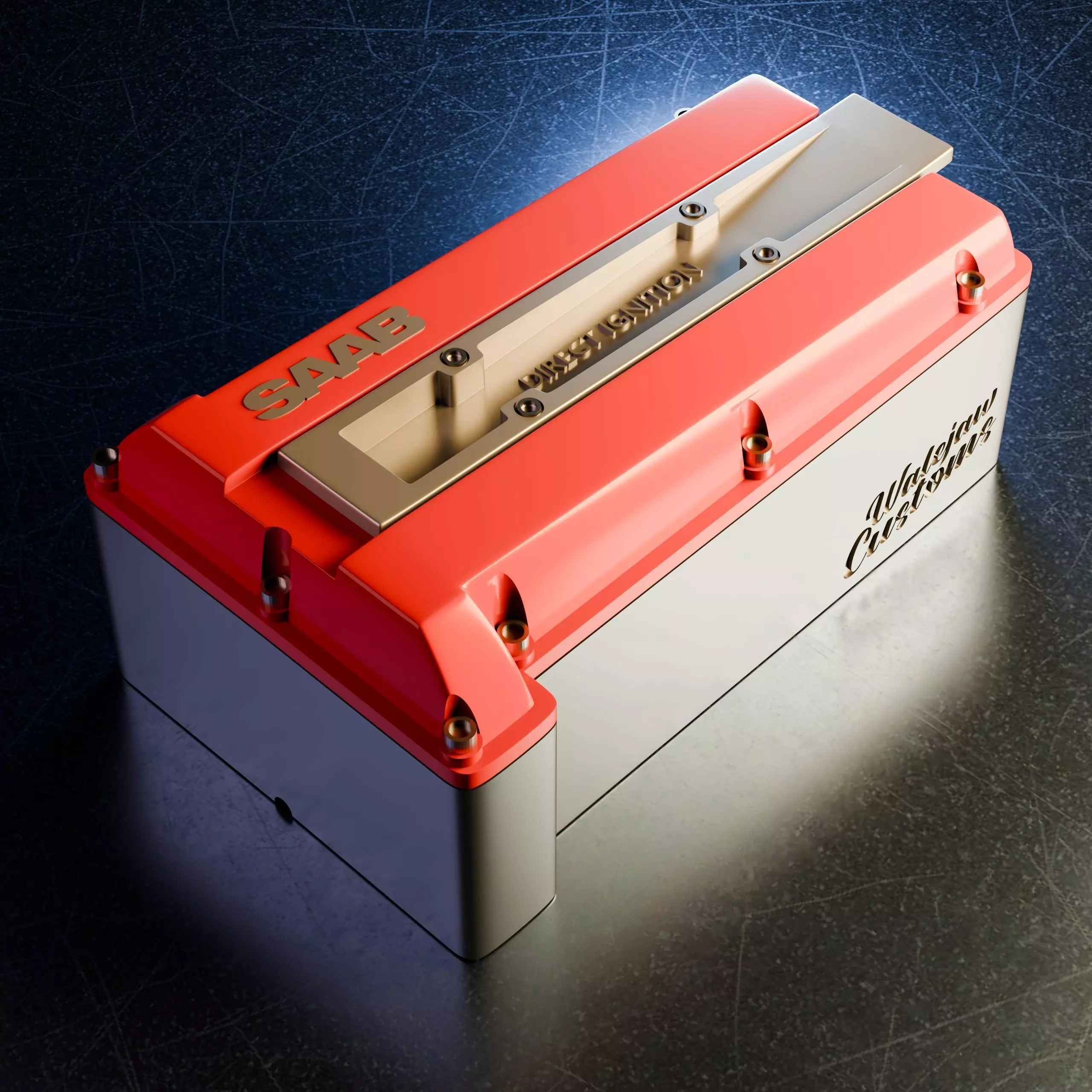 Saab Engine theme Box B204 3D print model