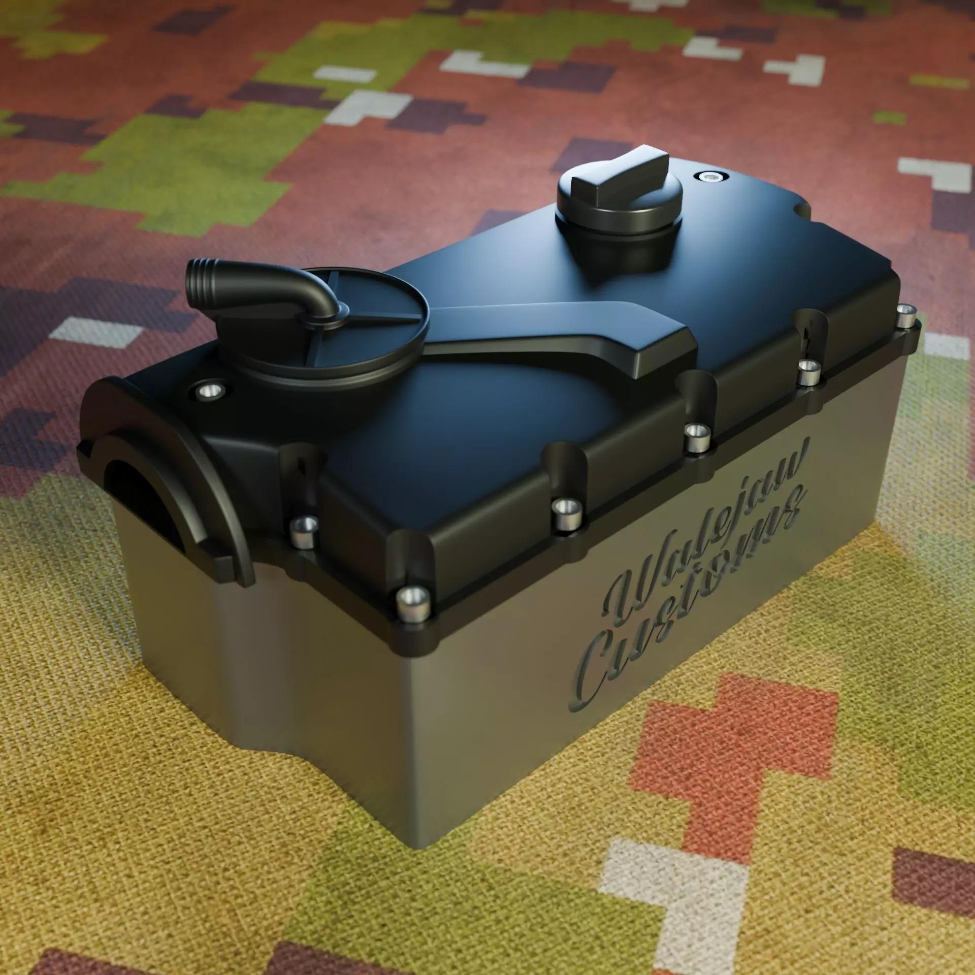 VW Engine Theme Box PD130 3D print model