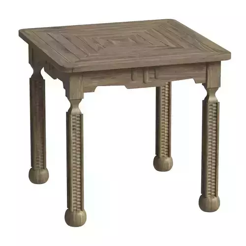 peanut vendor rustic dining table 3D model