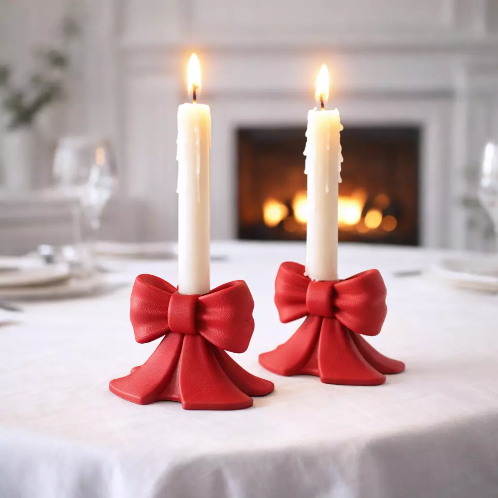 Ribbon Candlestick Holder 3D print model