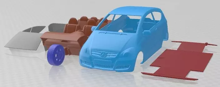 Mercedes A Class Coupe 2009 Printable Car 3D print model