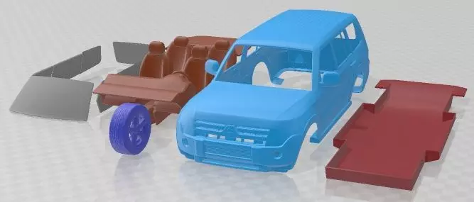Mitsubishi Pajero 2008 Printable Car 3D print model