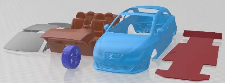 Seat Ibiza Cupra 2010 Printable Car 3D print model