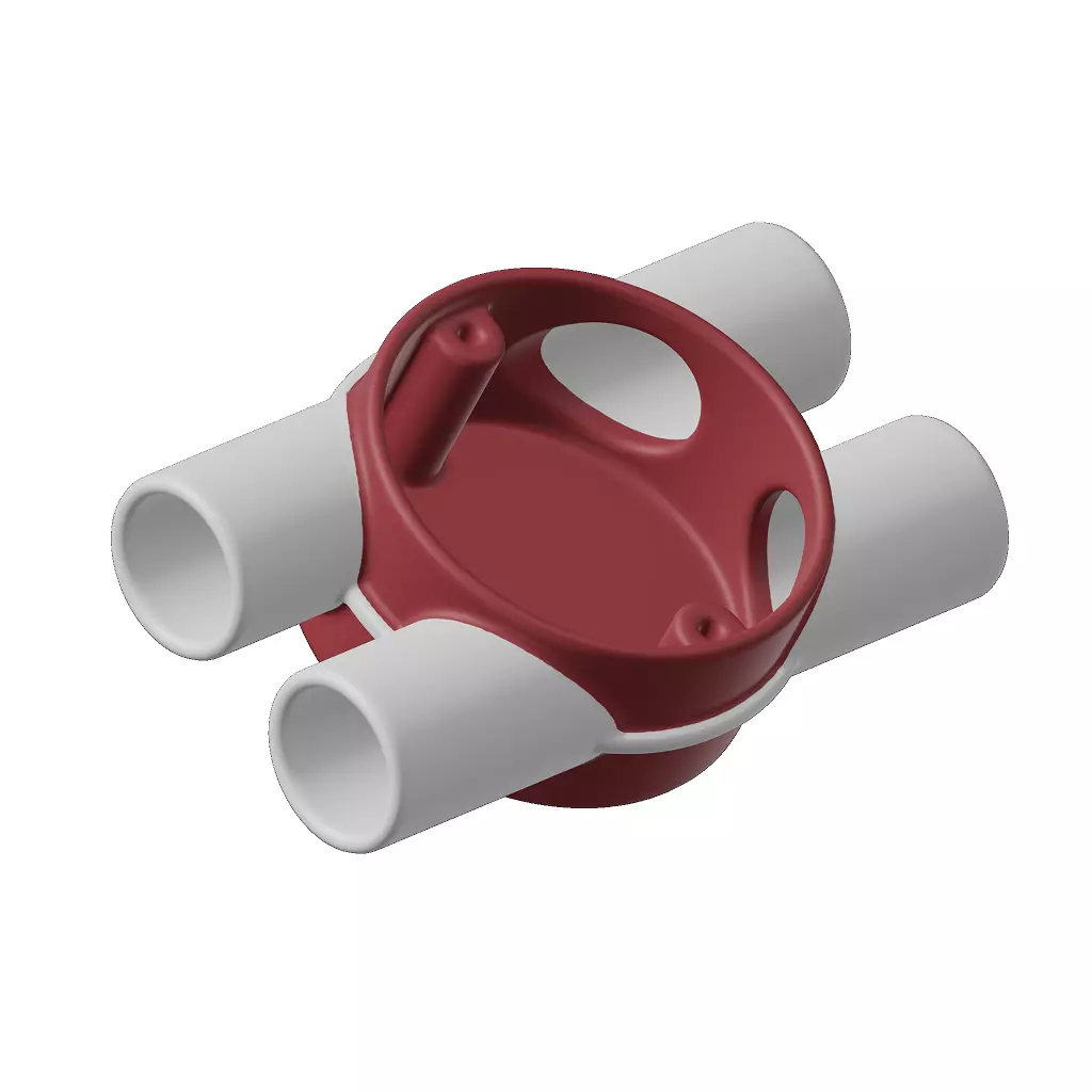 Electrical Four Way Junction Box Toy 3D model