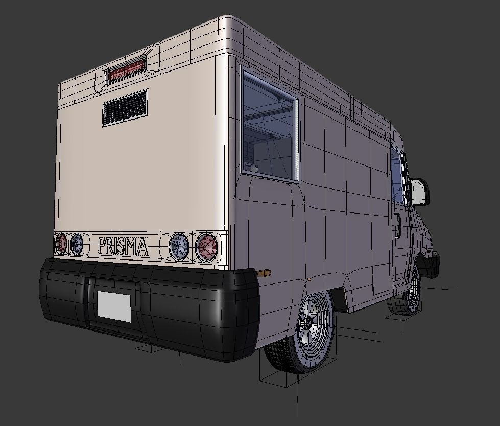 Customizable Food truck 3D model_6