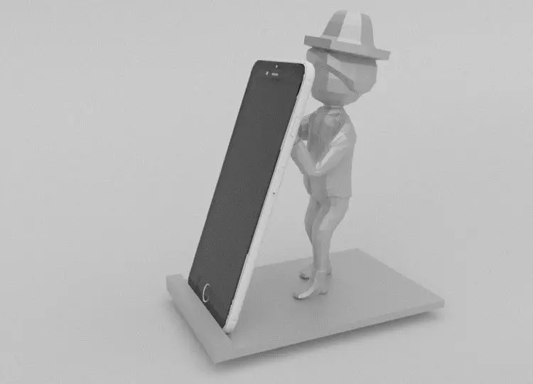 Phone Holder Man 3D print model