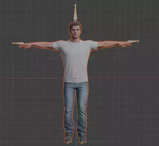 Rigging Man 3d model