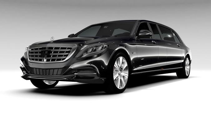 Mercedes Maybach Pullman Guard 2017 3D model