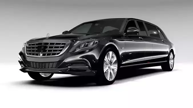Mercedes Maybach Pullman Guard 2017 3D model
