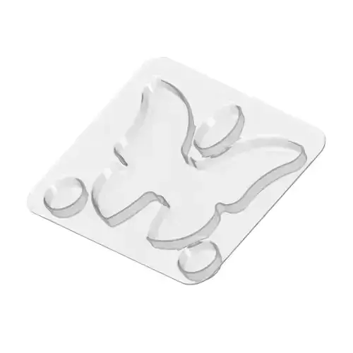 Transparent Premium Butterfly Plate