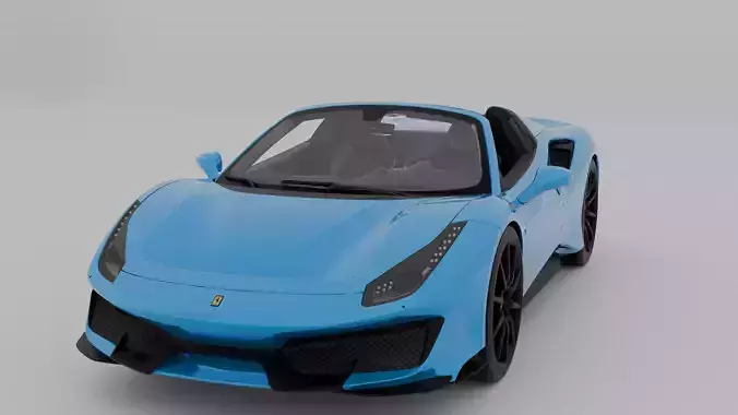Ferrari 488 Pista Spider 3D model